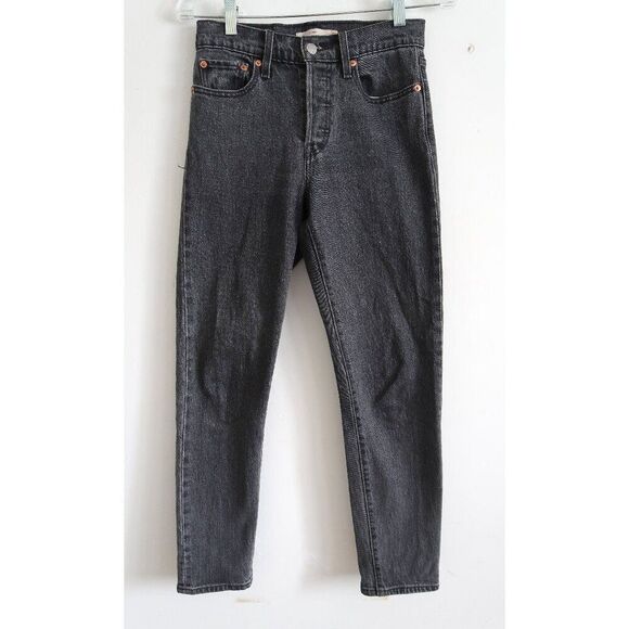 Levi's Black Wedgie Jeans - Size 25 - Picture 1 of 10